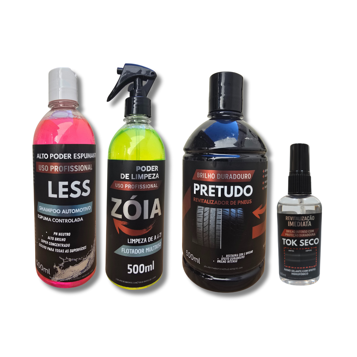 KIT Total Estética - LESS - TOK SECO - PRETUDO e FLOTADOR + PUMP + FLANELA MICRO FIBRA