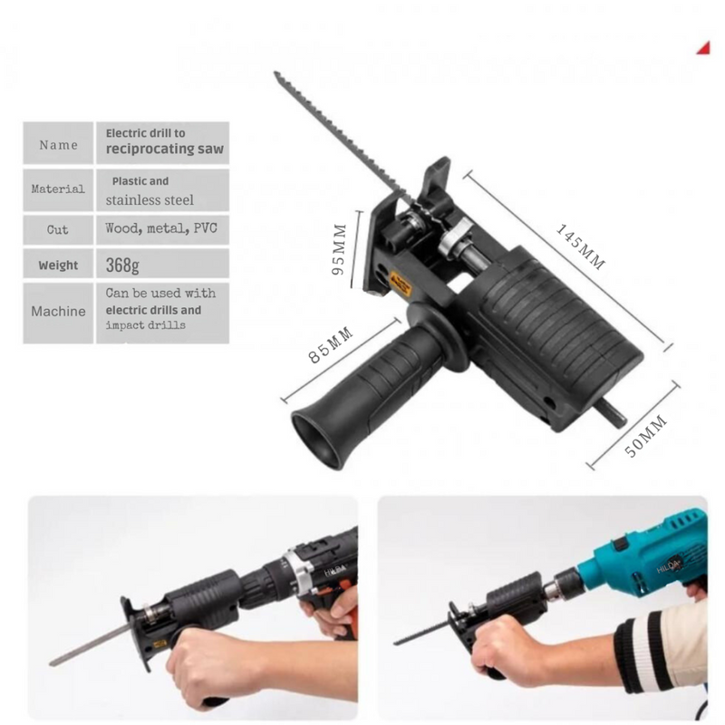 Adaptador De Serra Elétrica Tico Tico Sabre Para Furadeira