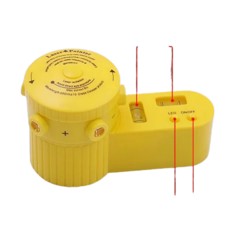 Nível Laser Nivelador Giratório Tripé Abs Profissional 360