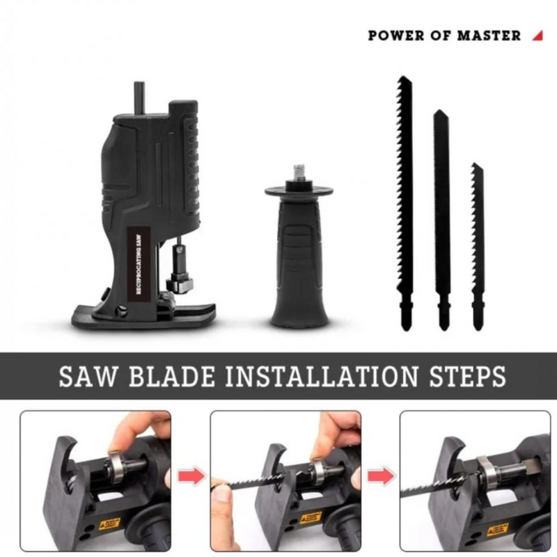 Adaptador De Serra Elétrica Tico Tico Sabre Para Furadeira